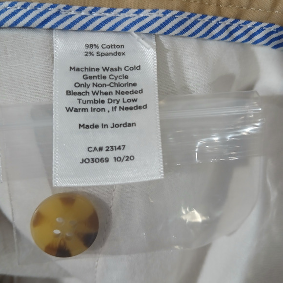 Talbots Pants Womens Size 14P NWT Supersoft Khaki Chino Ankle Relaxed - Picture 5 of 13